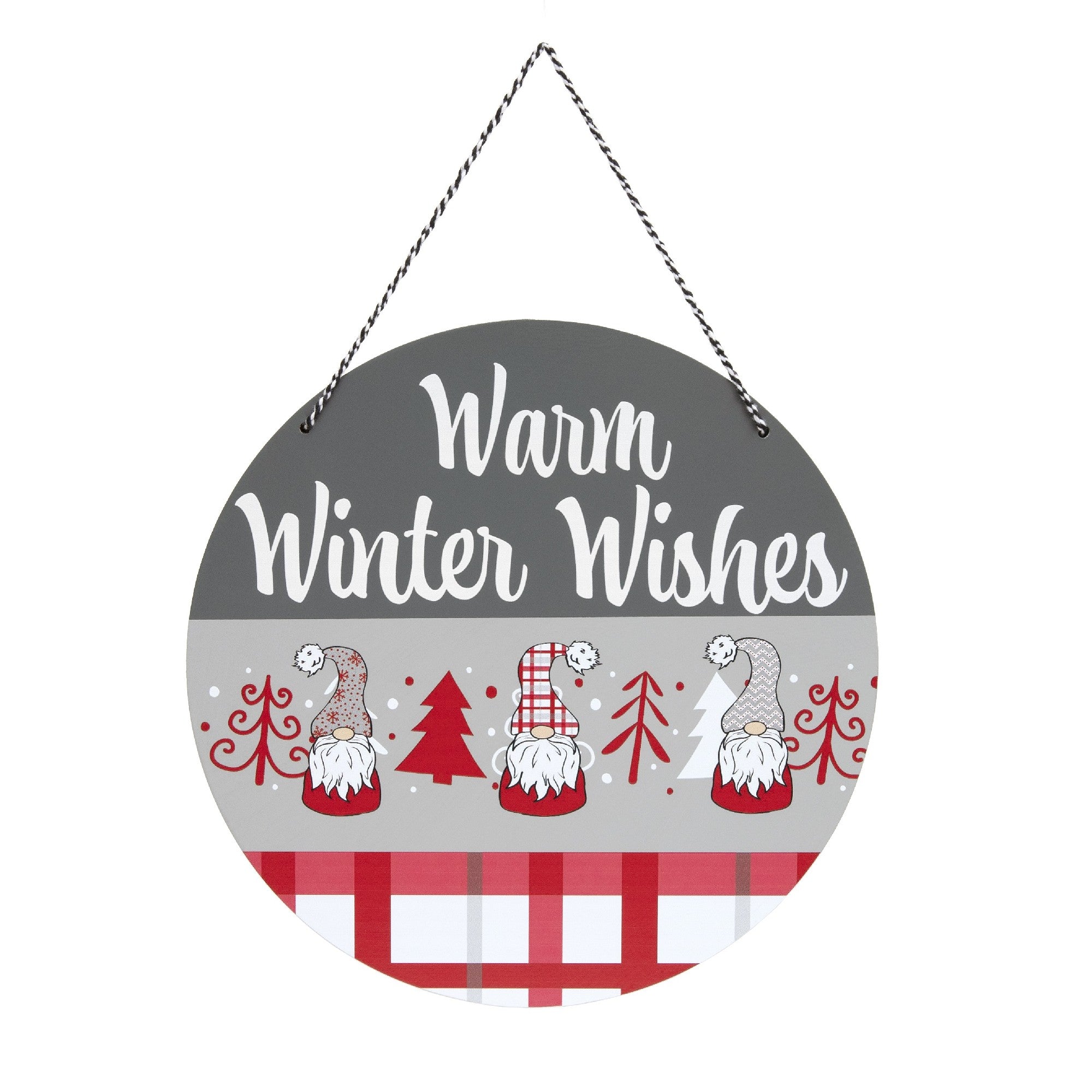 Sign Warm Winter Wishes Gnome, Winter, Holiday Decor