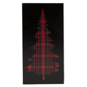 Plaid Tree Block Small, Holiday Decor