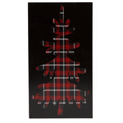 Plaid Tree Block Large, Holiday Decor