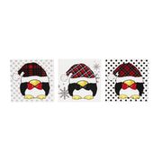 Penguin Block Large 3 Assorted, Holiday Decor- Set of 3