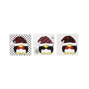 Penguin Block Small 3 Assorted, Holiday Decor- Set of 3