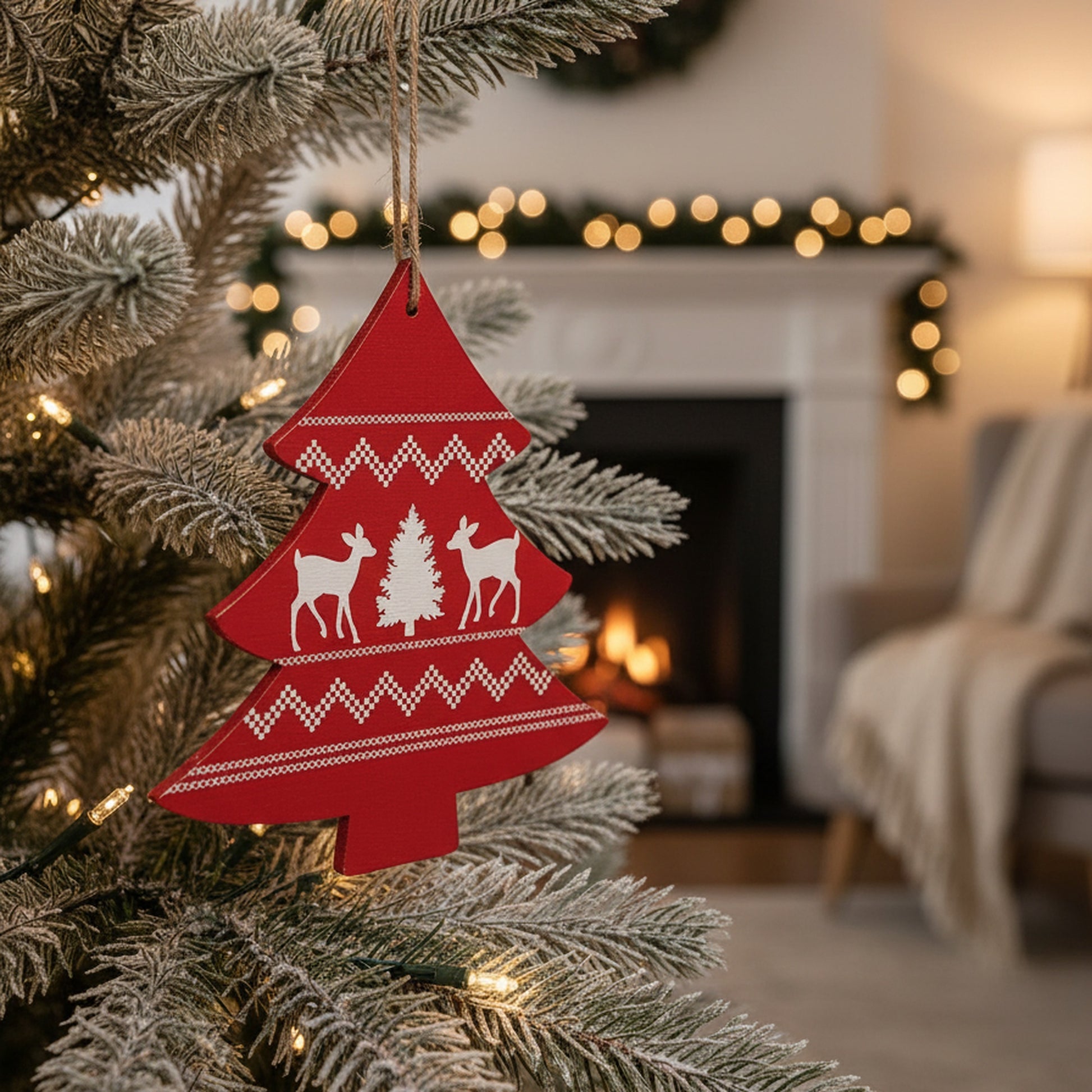 Swedish Tree Ornament Large, Ornament, Holiday Decor- Set of 6
