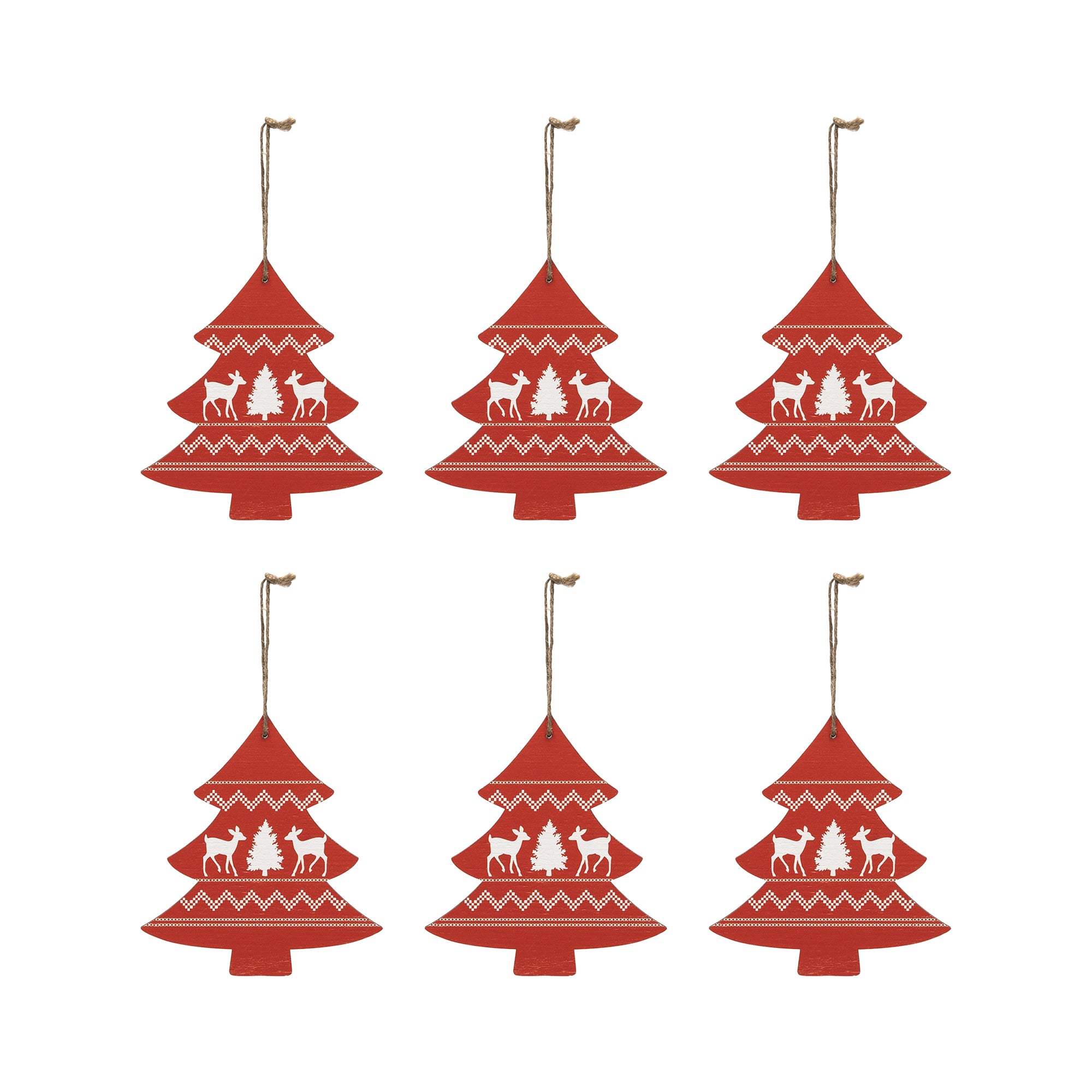 Swedish Tree Ornament Large, Ornament, Holiday Decor- Set of 6
