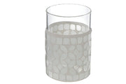 Mosaic Glass Tumbler – Bathroom Toothbrush Holder, Vanity Accessory