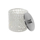 Mosaic Glass Cotton Jar