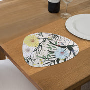 Pebble Shaped PVC Placemat Modern Non Slip Dining Table Mat Heat Resistant