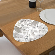 Pebble Shaped PVC Placemat Modern Non Slip Dining Table Mat Heat Resistant