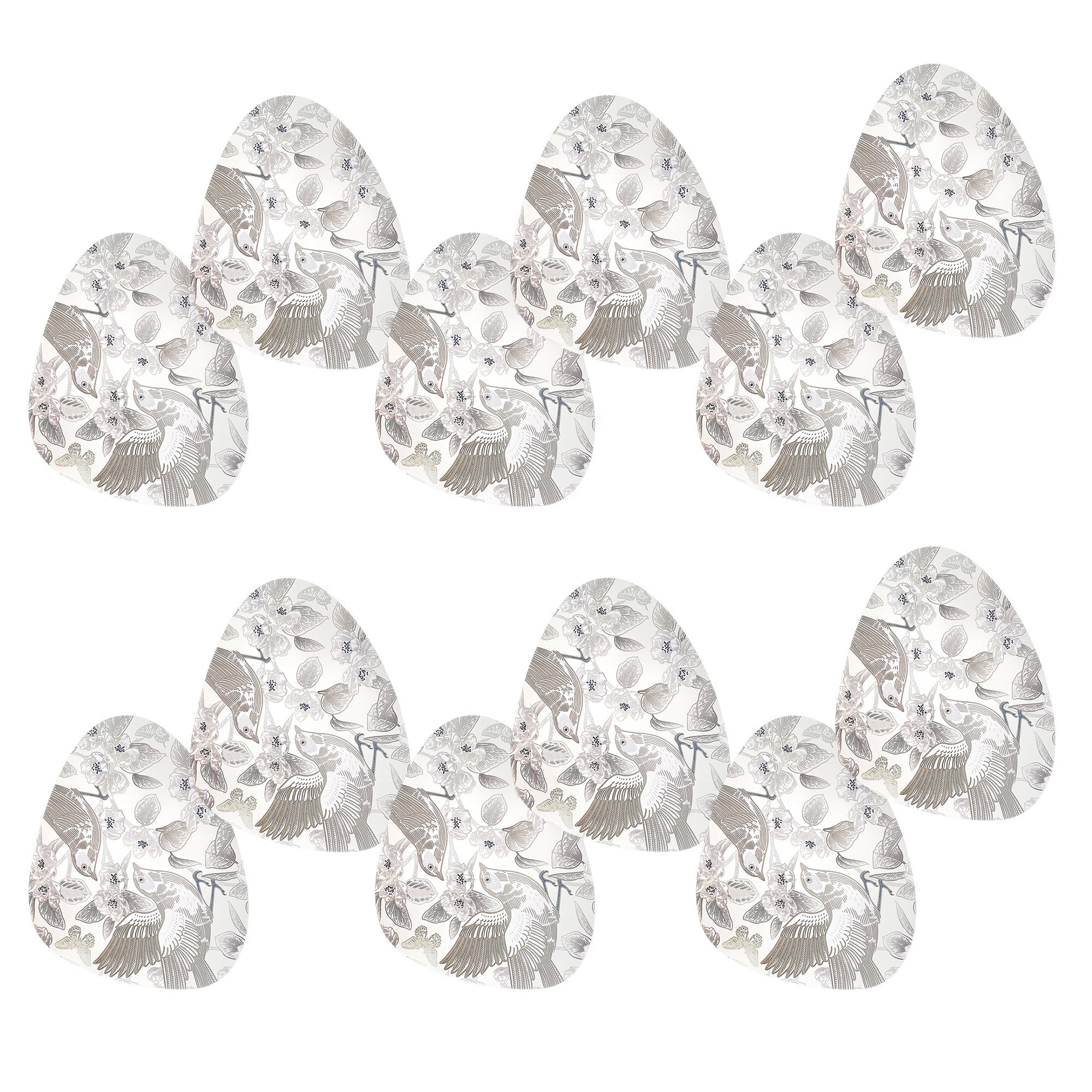 Pebble Shaped PVC Placemat Modern Non Slip Dining Table Mat Heat Resistant