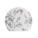 Pvc Placemat Round W/Edge Sepia Vintage Bloom - Set of 12