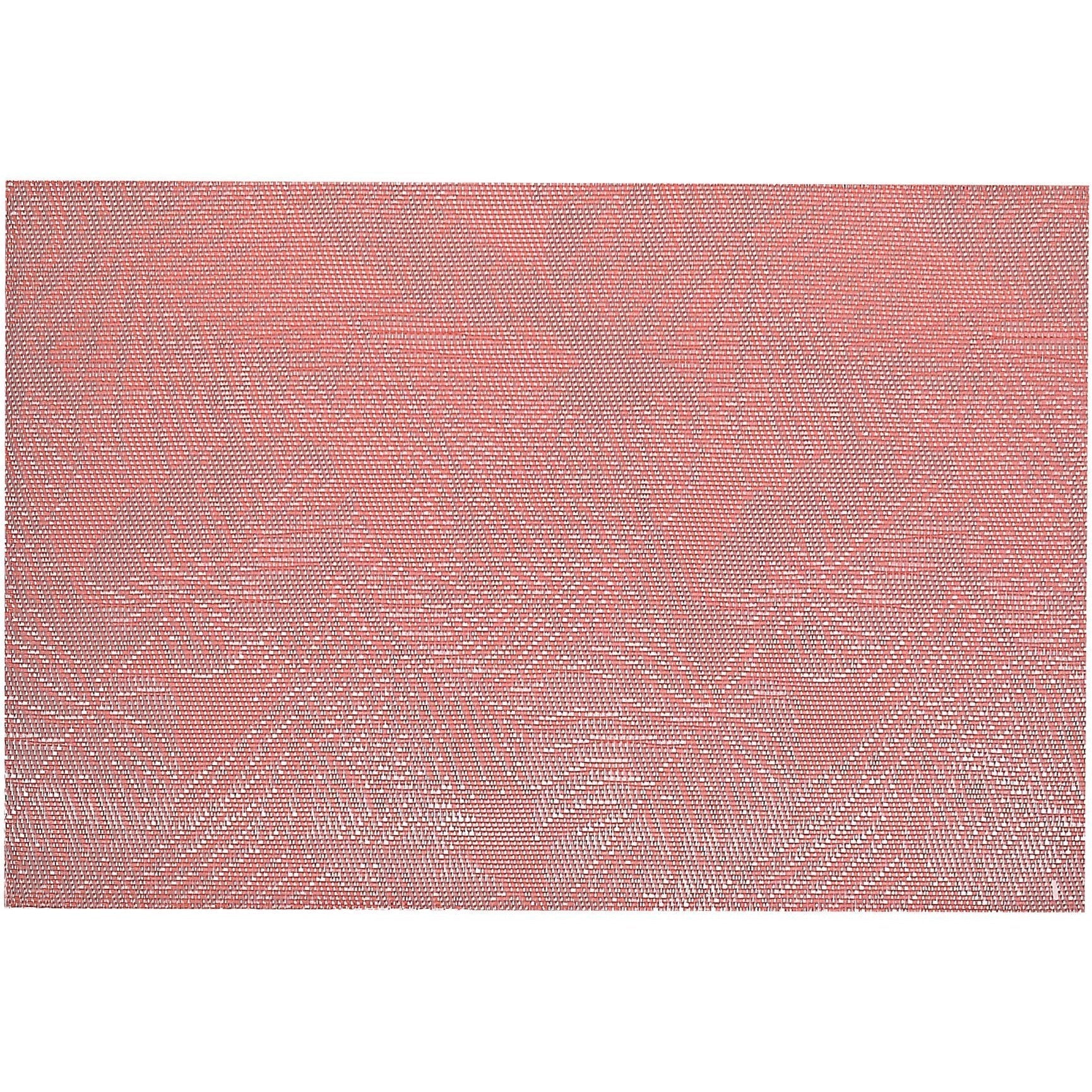 Tropics Pattern Vinyl Placemat – Orange, Set of 12, Durable Tableware