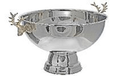 Stainless Steel Wine Tub with Reindeer 15.74" – Holiday Wine Cooler