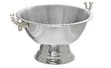 Stainless Steel Wine Tub with Reindeer 13.38" – Christmas Party Décor