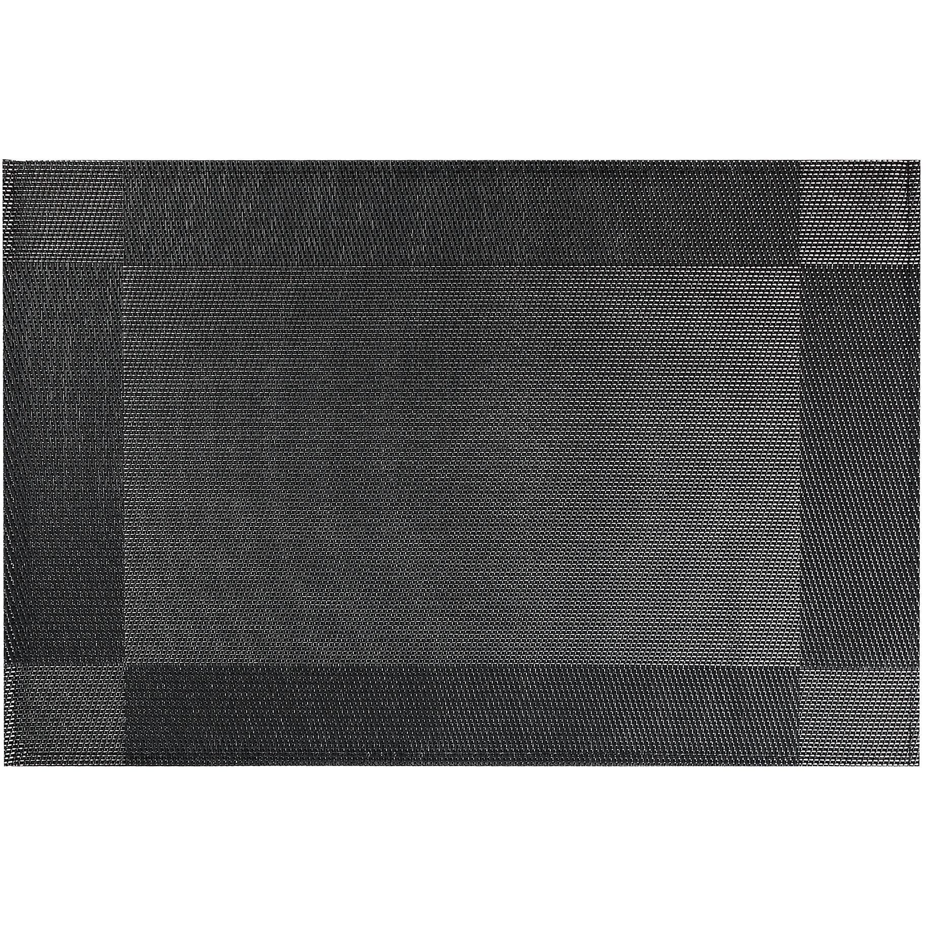 Classic Vinyl Placemat – Charcoal, Set of 12, Durable Tableware