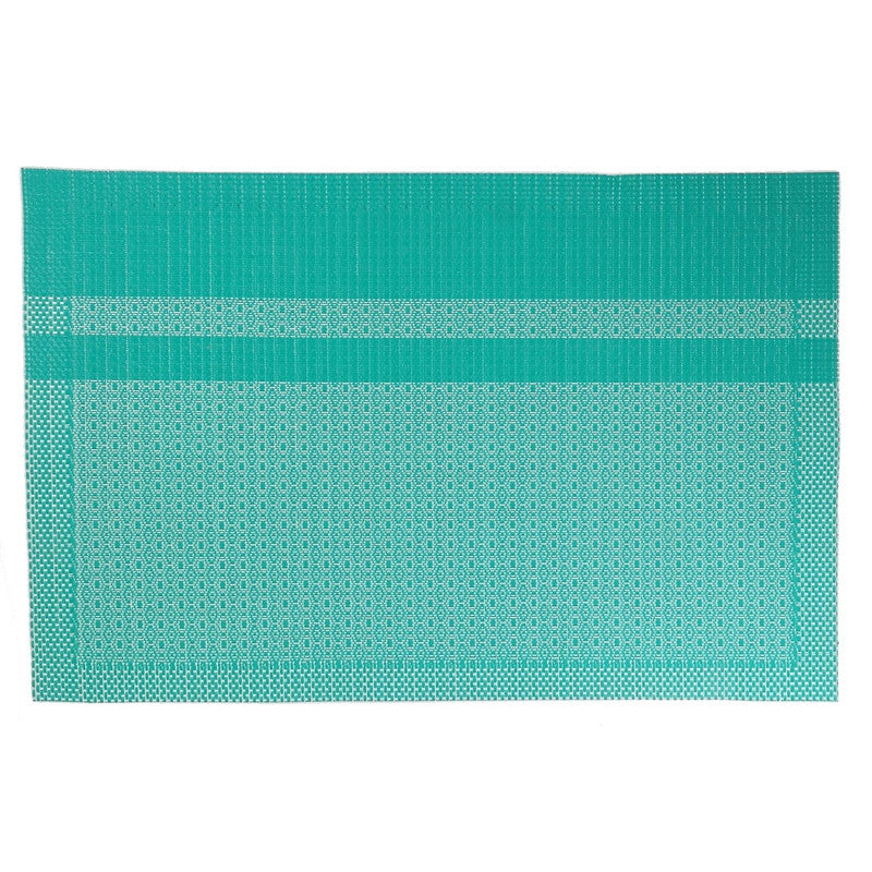 Vinyl Placemat (Honeycomb) (Teal)-Set of 12