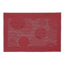 Vinyl Placemat (Bubbles) (Red) - Set of 12