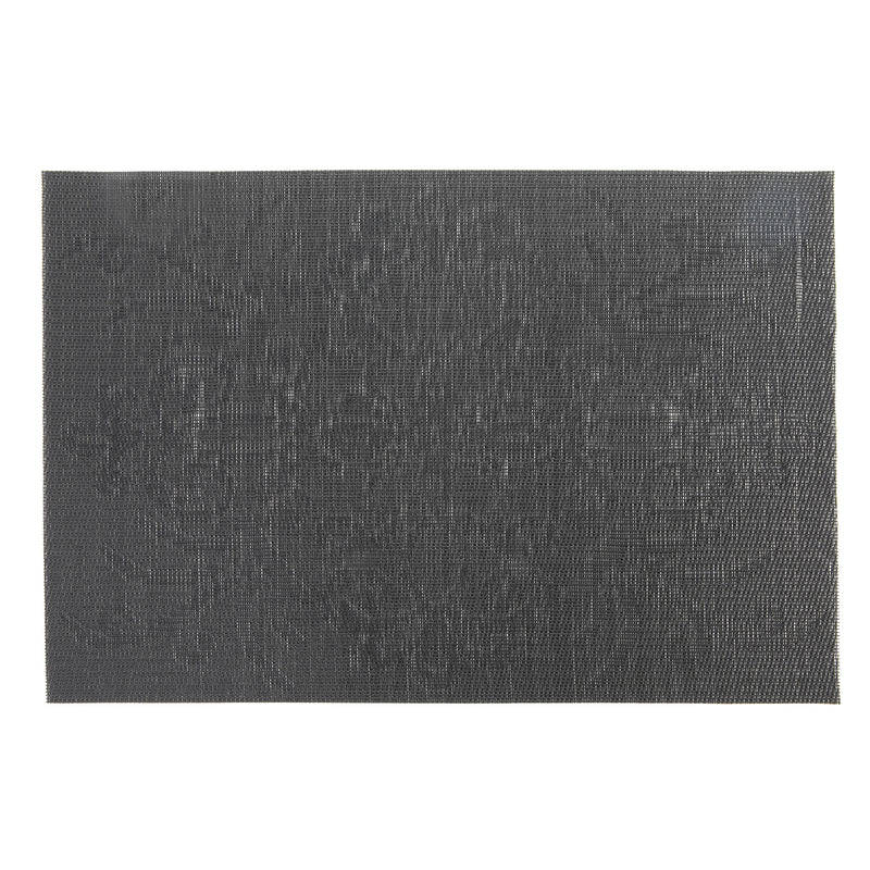 Vinyl Placemat Damask Black - Set of 12