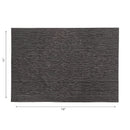 Vinyl Placemat Damask Chocolate - Set of 12
