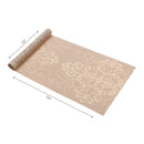 Vinyl Table Runner 54" Damask Natural - Set of 2