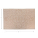 Vinyl Placemat Damask Natural - Set of 12