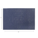Vinyl Placemat Damask Navy Blue - Set of 12