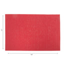 Vinyl Placemat Damask Red - Set of 12