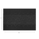 Vinyl Placemat Diamond Band Black - Set of 12