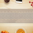 Vinyl Table Runner 72" Diamond Band Gold - Set of 2