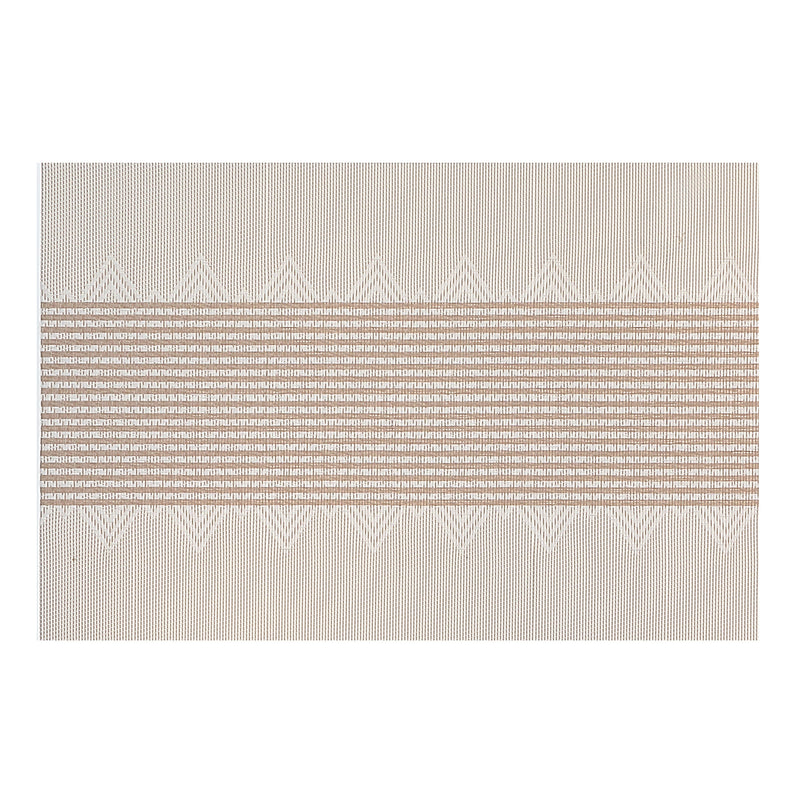 Vinyl Placemat Diamond Band White - Set of 12