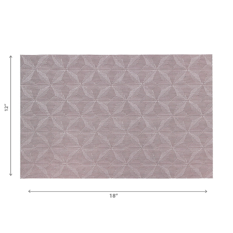 Vinyl Placemat Windmill Burgundy - Set of 12