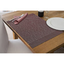 Vinyl Cotton Placemat Pinstripe Red - Set of 12