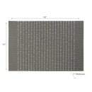 Vinyl Cotton Placemat Pinstripe Sage Green - Set of 12