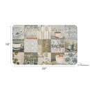 Memory Foam Floor Mat Bevel Coffee