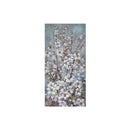 Hand Painted Canvas Wall Art (White Anemone) - Set of 2