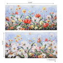 Hand Painted Canvas Wall Art Summer Blossoms - Set of 2