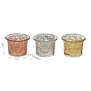 Mercury Mini Tealight Holder  - Set of 3