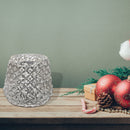 Mercury Diamond Tealight Holder Silver - Set of 2