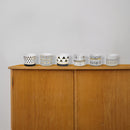 Ceramic Round Planters Modern Edge 6/Disp - Set of 6