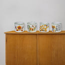 Ceramic Round Planters Sunflower 6/Disp - Set of 4