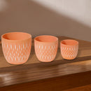 Ceramic Round Planters Clayton Set Of 3