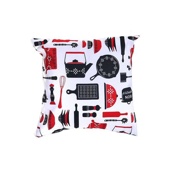 Polyester Digital Print Cushion Kitchenware 18 X 18 - Set of 2