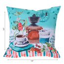 Polyester Digital Print Cushion Coffee To Go 18 X 18 - Set of 2