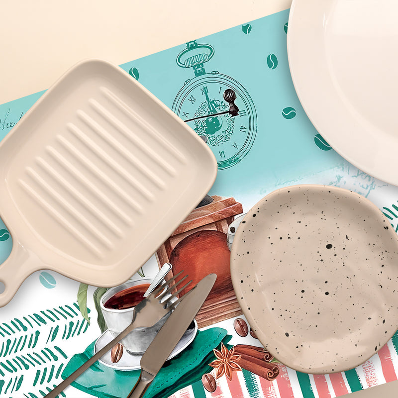 Plastic Placemat Coffee To Go - Set of 12