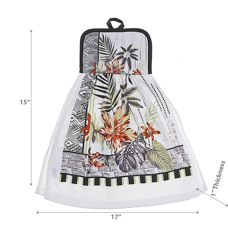Tie Hand Towel Tropical Chic - Set of 2