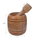 Mango Wood Mortar & Pestle 4"