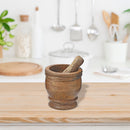 Mango Wood Mortar & Pestle 5"