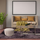 Cross Stripes Outdoor Inflatable Pouf Peach