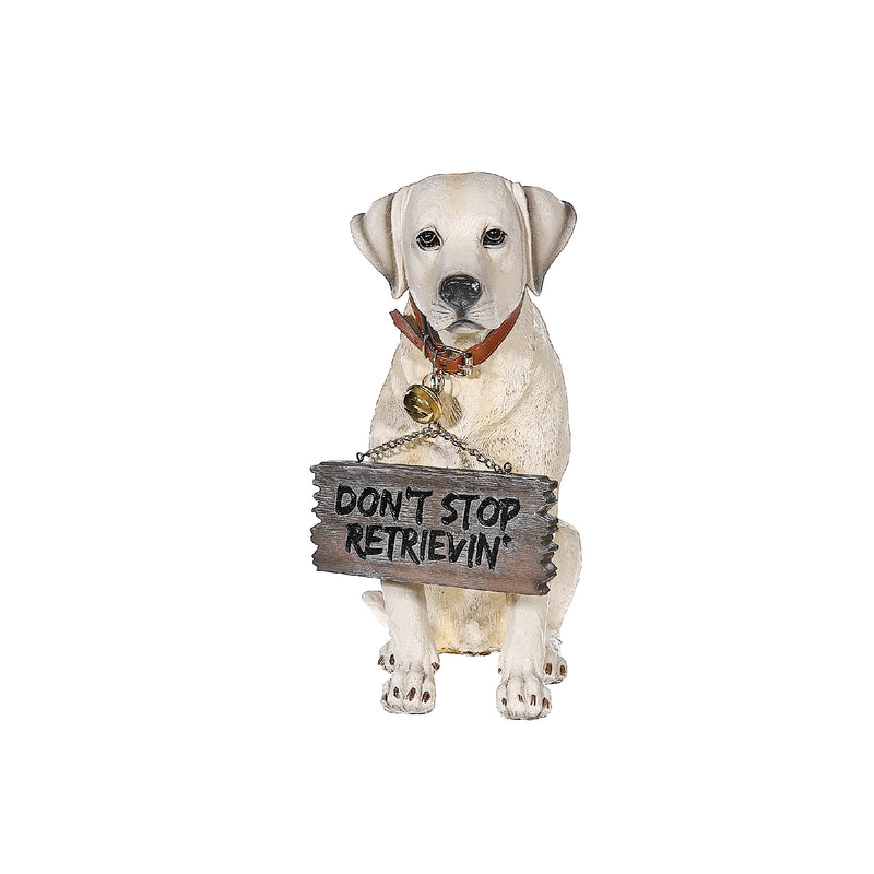 Labrador With Sign Retrievin'