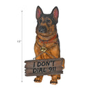 German Shepherd With Sign Faithful Shepherd