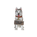 Husky With Sign Scout