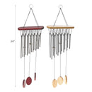 24" Oval Windchime With Wood Pendants Asstd - Set of 2
